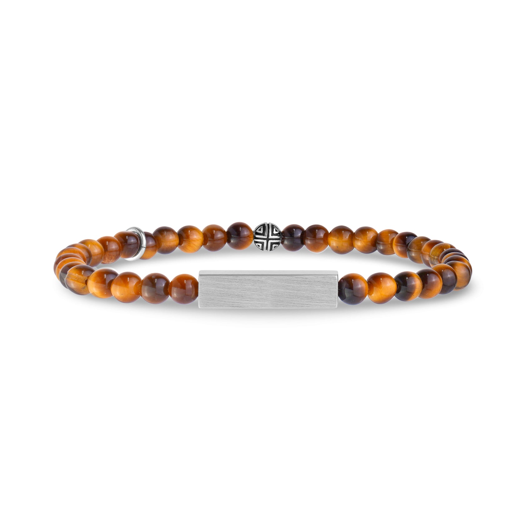 Rectangle Tiger Eye Bead Bracelet | 4MM