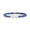 Rectangle Matte Sodalite Bead Bracelet | 4MM