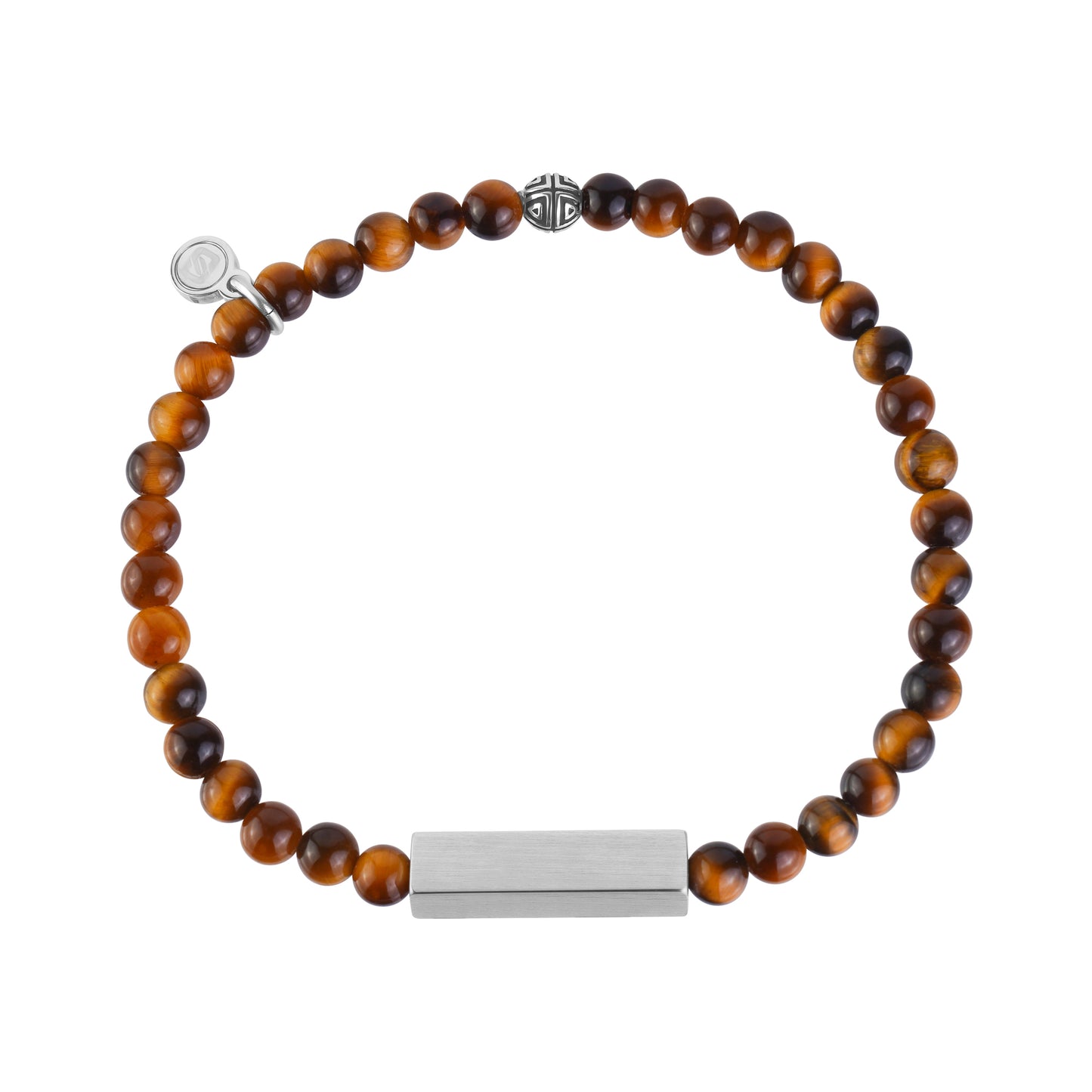 Rectangle Tiger Eye Bead Bracelet | 4MM