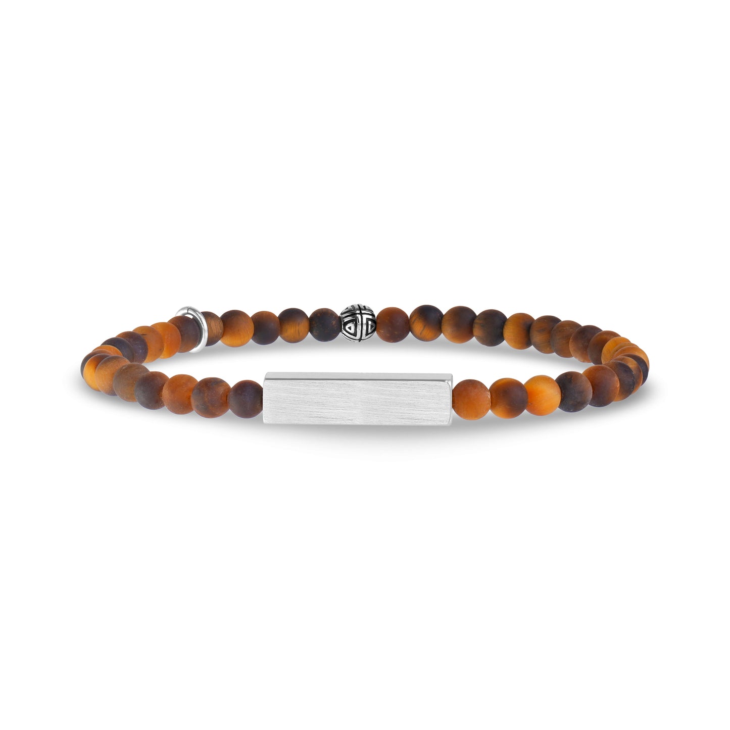 Rectangle Tiger Eye Bead Bracelet | 4MM