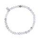 4mm Matte White Howlite Bead Bracelet - Unisex Bead Bracelet - The Steel Shop