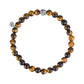 Tiger Eye Bead Bracelet | 6MM - Unisex Bead Bracelet - The Steel Shop
