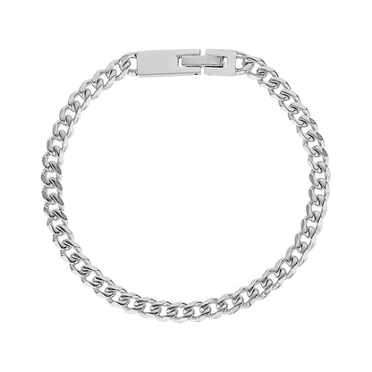5mm Engravable Cuban Link Bracelet - Unisex Steel Bracelet - The Steel Shop