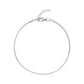 Flat Curb Chain Anklet | 2MM - Anklets - The Steel Shop