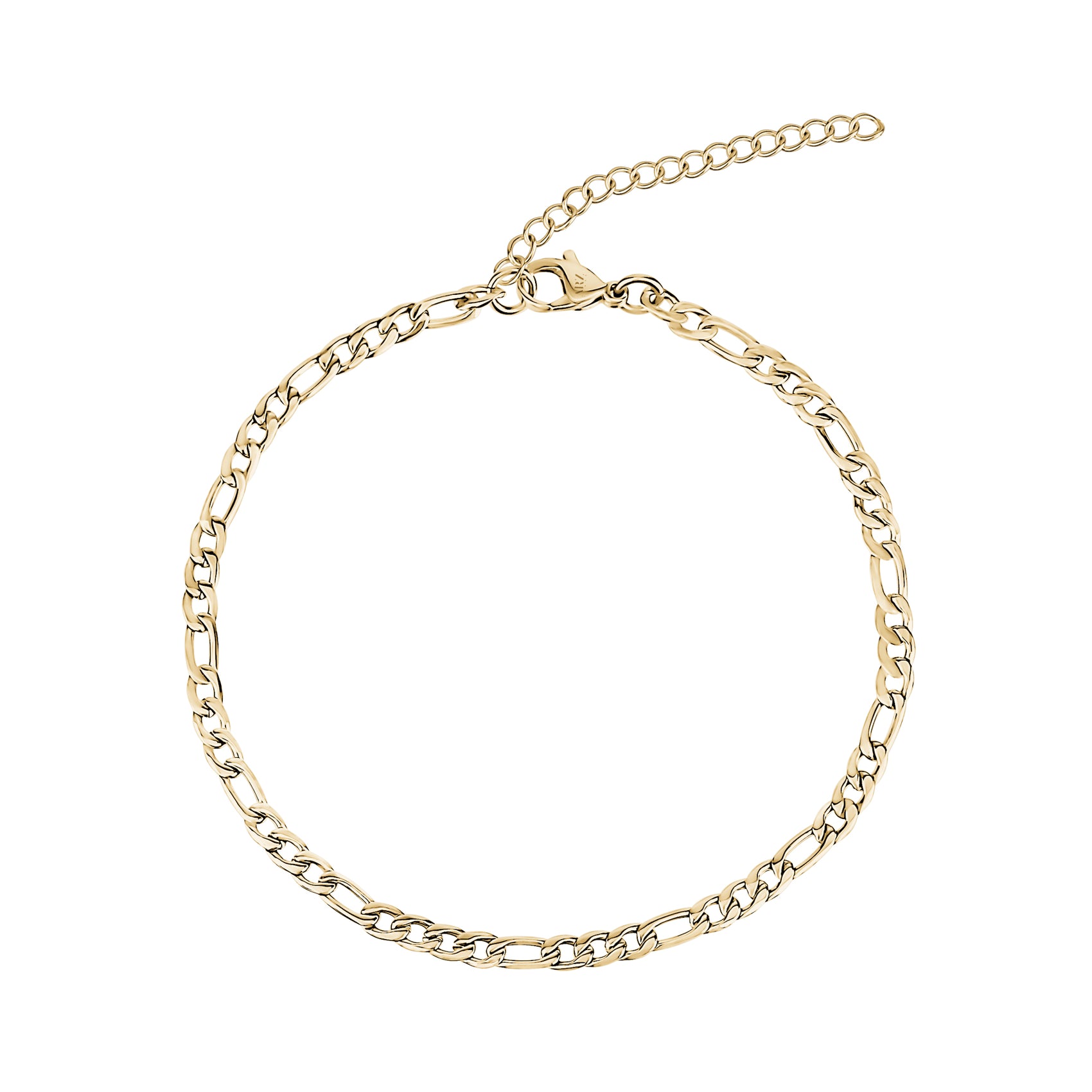 Figaro Link Anklet | 3.5MM - Anklets - The Steel Shop