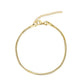 Round Snake Chain Anklet | 2.5MM - Anklets - The Steel Shop