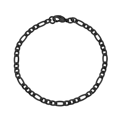 3.5mm Figaro Link Bracelet - Unisex Steel Bracelet - The Steel Shop