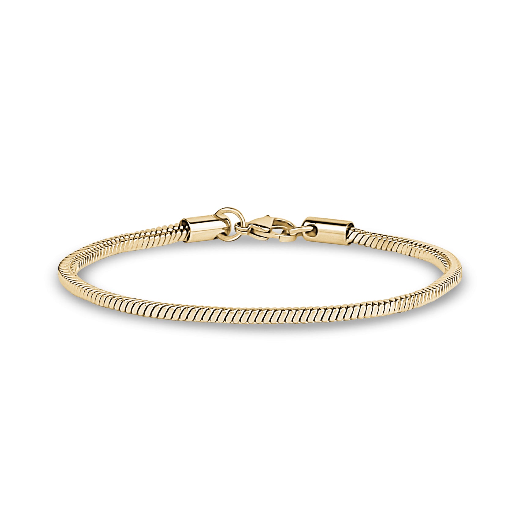 Square Snake Chain Anklet | 3MM - Anklets - The Steel Shop