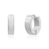 Genderless Flat Huggie Earrings - Unisex Earrings - The Steel Shop