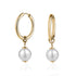 Crystal Pearl Hoop Earrings - Earrings - The Steel Shop