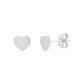 Mini Heart Studs - Earrings - The Steel Shop