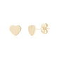 Mini Heart Studs - Earrings - The Steel Shop