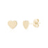 Mini Heart Studs - Earrings - The Steel Shop