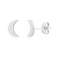 Mini Crescent Moon Studs - Earrings - The Steel Shop