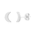 Mini Crescent Moon Studs - Earrings - The Steel Shop
