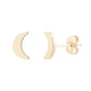 Mini Crescent Moon Studs - Earrings - The Steel Shop