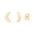 Mini Crescent Moon Studs - Earrings - The Steel Shop