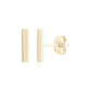 Mini Sleek Bar Studs - Earrings - The Steel Shop