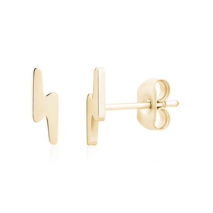 Mini Lightning Bolt Studs - Earrings - The Steel Shop
