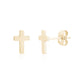 Mini Cross Studs - Earrings - The Steel Shop