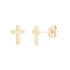 Mini Cross Studs - Earrings - The Steel Shop