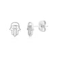 Mini Hamsa Studs - Earrings - The Steel Shop