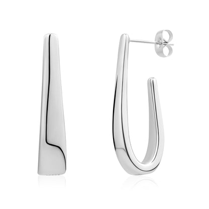 Modern Curve Stud Earrings - Earrings - The Steel Shop