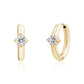 Solitaire Hoops - Earrings - The Steel Shop