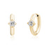 Solitaire Hoops - Earrings - The Steel Shop