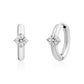 Solitaire Hoops - Earrings - The Steel Shop