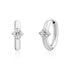 Solitaire Hoops - Earrings - The Steel Shop