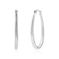 Contemporary Oval Hoops - Earrings - The Steel Shop