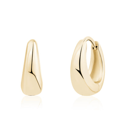 Sleek Droplet Hoops - Earrings - The Steel Shop