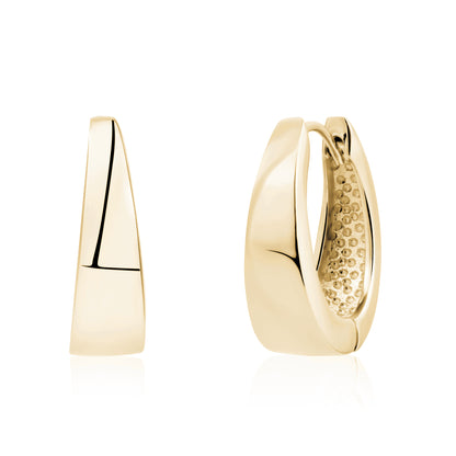 Tapered Shine Hoops - Earrings - The Steel Shop