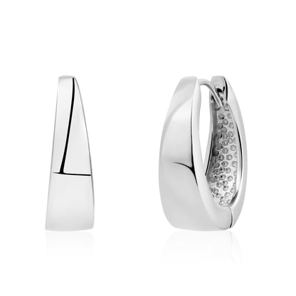 Tapered Shine Hoops - Earrings - The Steel Shop