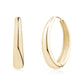 Sleek Droplet Oval Hoops - Earrings - The Steel Shop