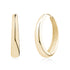 Sleek Droplet Oval Hoops - Earrings - The Steel Shop