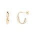 Spiral Stud Hoops - Earrings - The Steel Shop
