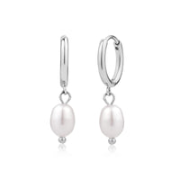 Freshwater Pearl Drop Hoops