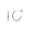 Modern Arc Hoop Earrings
