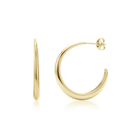 Modern Arc Hoop Earrings