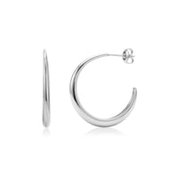 Modern Arc Hoop Earrings