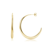 Modern Arc Hoop Earrings