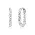 Rippled Texture Oval Hoops - Earrings - The Steel Shop