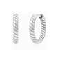 Spiral Link Hoops - Earrings - The Steel Shop