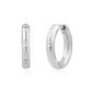 Carved Accent Hoops - Earrings - The Steel Shop