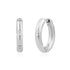 Carved Accent Hoops - Earrings - The Steel Shop