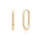 Minimal Oval Hoops - Earrings - The Steel Shop