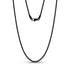 High-quality, lightweight stainless steel chain with thin round box links displayed clearly