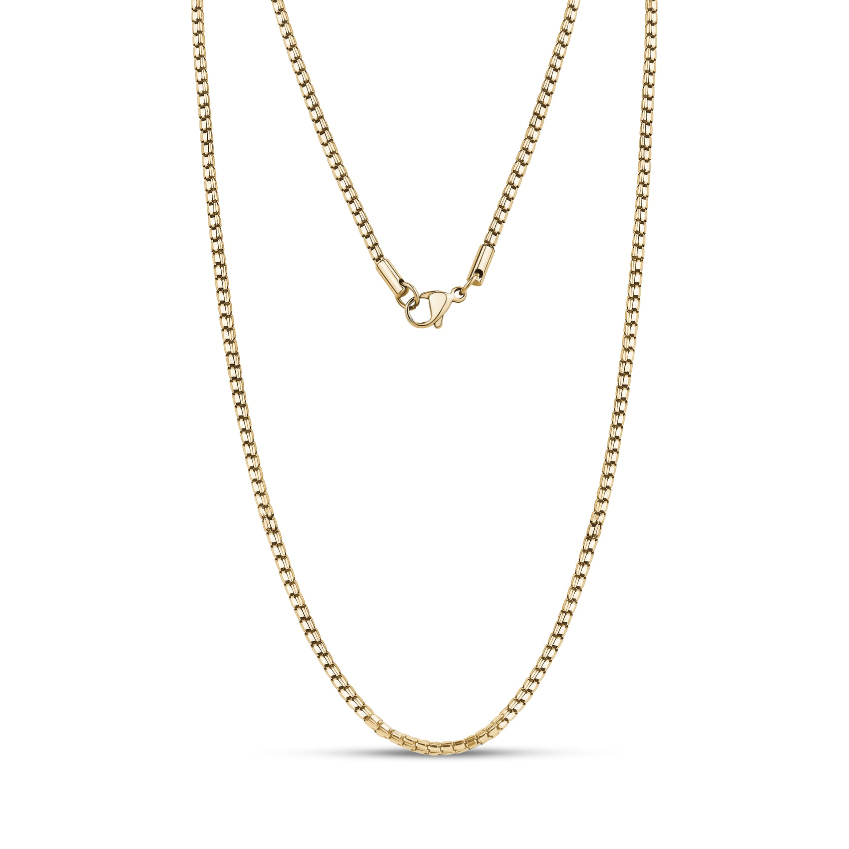 Diamond Cut Box Link Chain - Unisex Necklaces - The Steel Shop